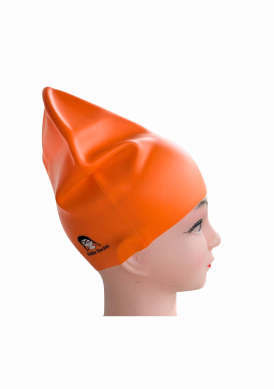 Large Orange Swim cap